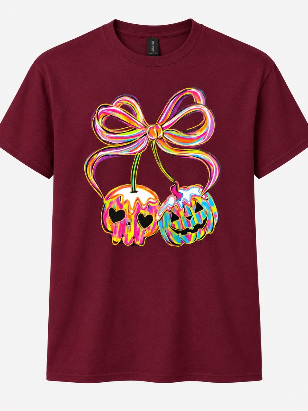 Adult Medium NWOT Halloween Cherries Graphic Tee